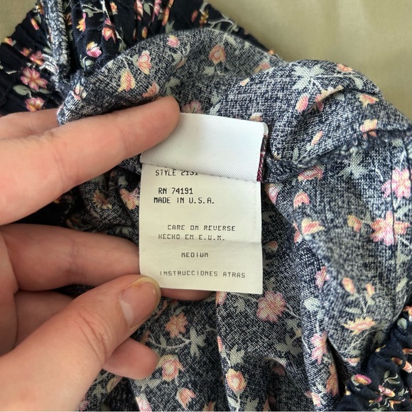 Vintage Floral Summer Pants - Whimsigoth 90s cottagecore indie aesthetic - Picture 3 of 10